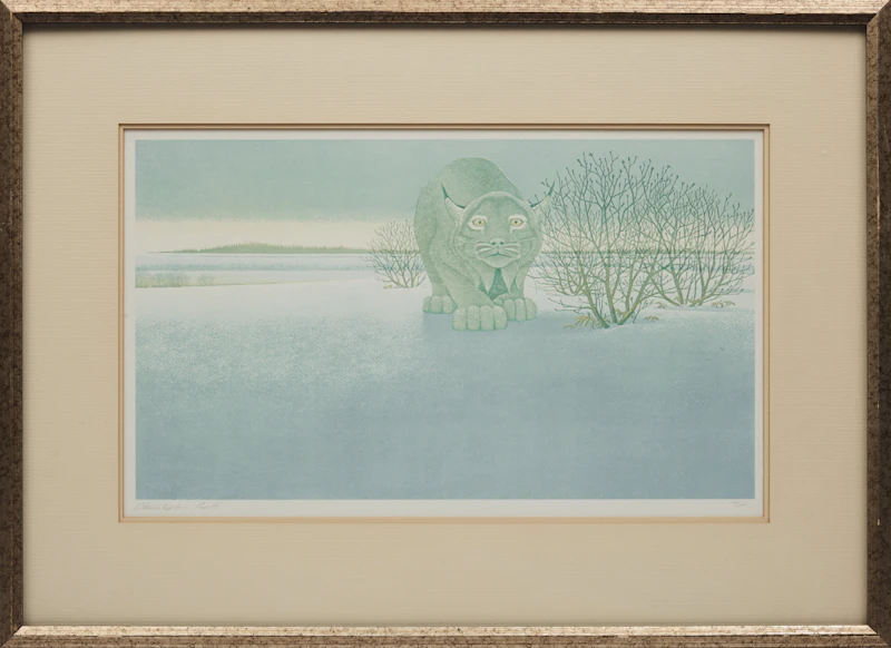 Christopher Pratt, The Lynx, photolithograph in colours, 1976 - view 2