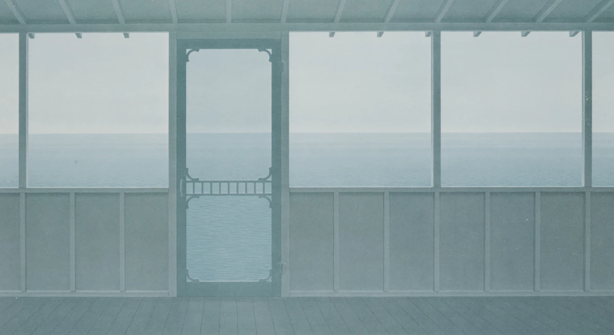 Christopher Pratt, Cottage, photolithograph in colours, 1976