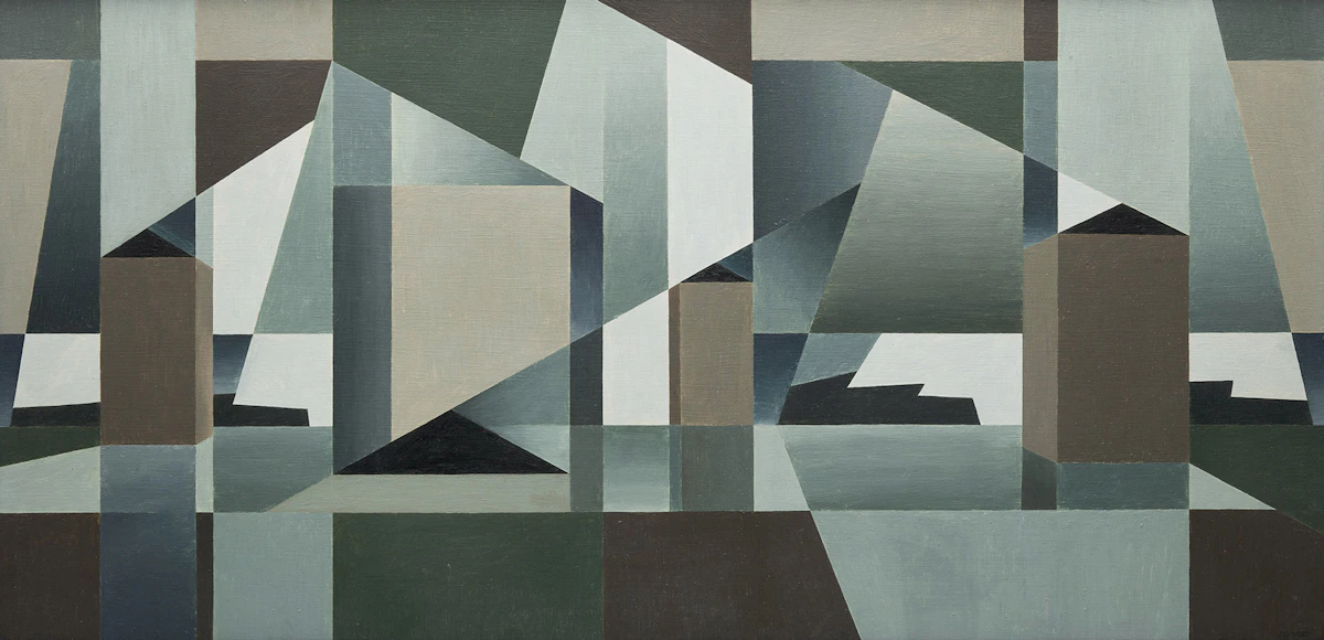 Christopher Pratt, Semi-abstract, 1960, oil on board