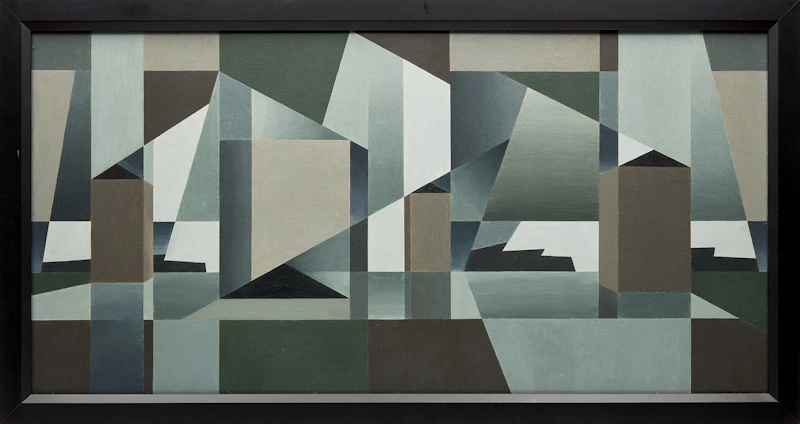 Christopher Pratt, Semi-abstract, 1960, oil on board - view 2