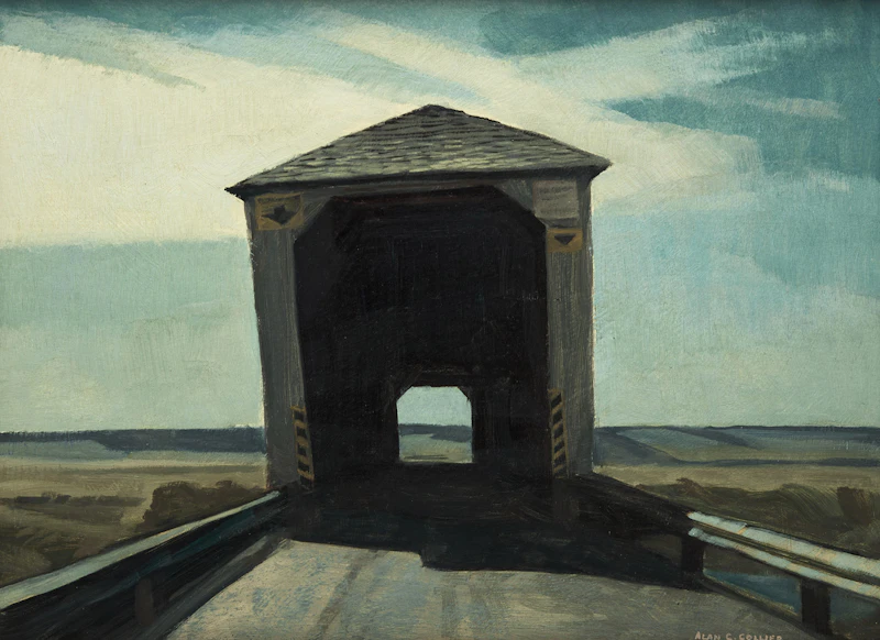 Over the Shepody River, Albert, N.B. by Alan Caswell Collier