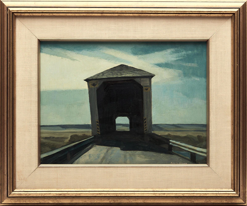 Alan Caswell Collier, Over the Shepody River, Albert, N.B., oil on board - view 2