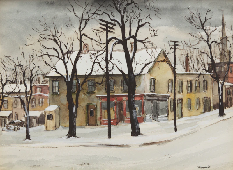 Elm and Centre Streets by Albert Jacques Franck