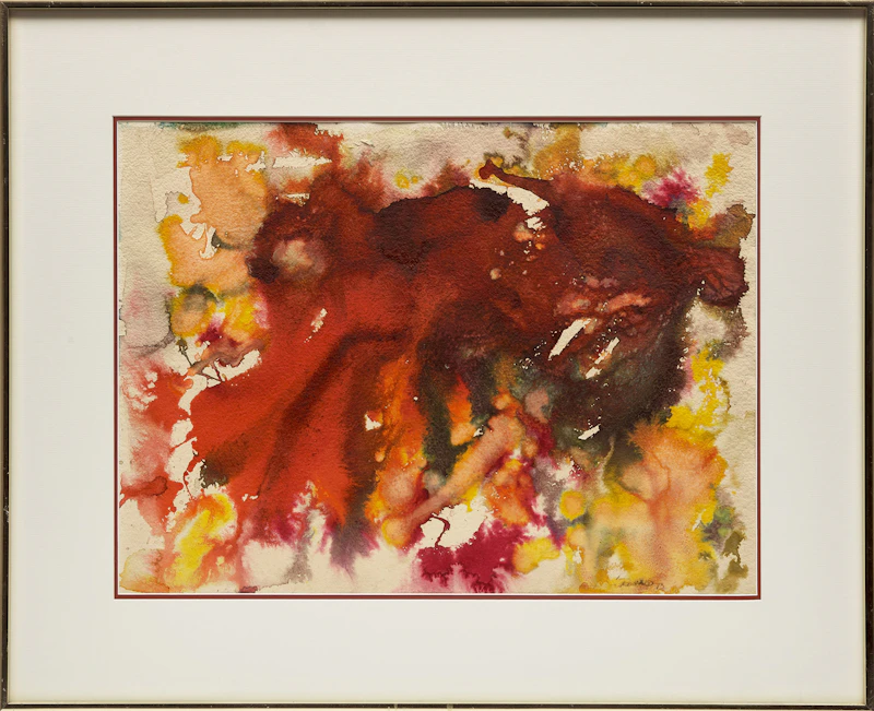 William Ronald, Untitled Abstract, watercolour on paper, 1973 - view 2