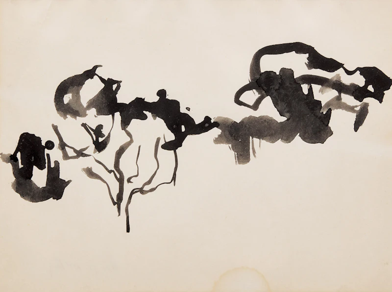 Arthur Fortescue McKay, Two Untitled Abstractions, two ink drawings, 1971 - view 4