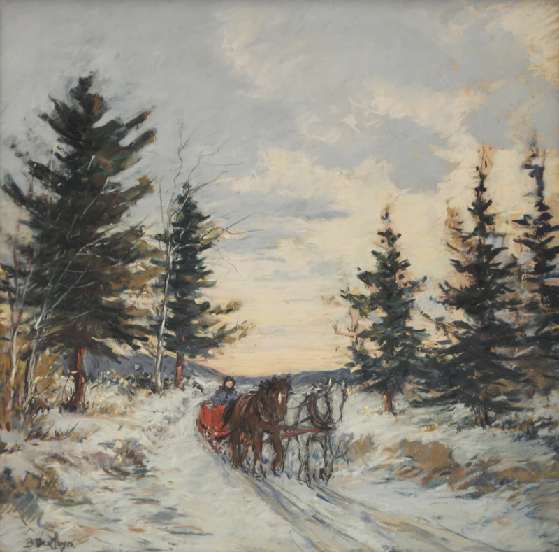 Winter Sunset by Berthe Des Clayes