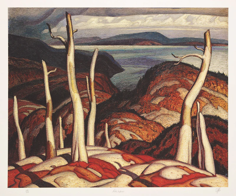 Alfred Joseph Casson, Ontario: 24 Colour Prints housed in the original cherry wood box, twenty-four photolithographic reproductions - view 4