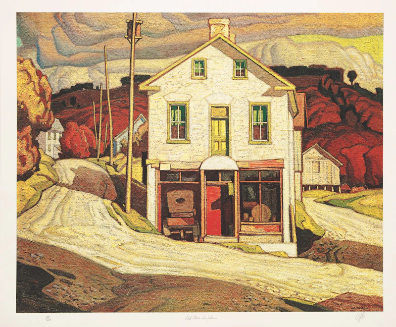 Alfred Joseph Casson, Ontario: 24 Colour Prints housed in the original cherry wood box, twenty-four photolithographic reproductions - view 11