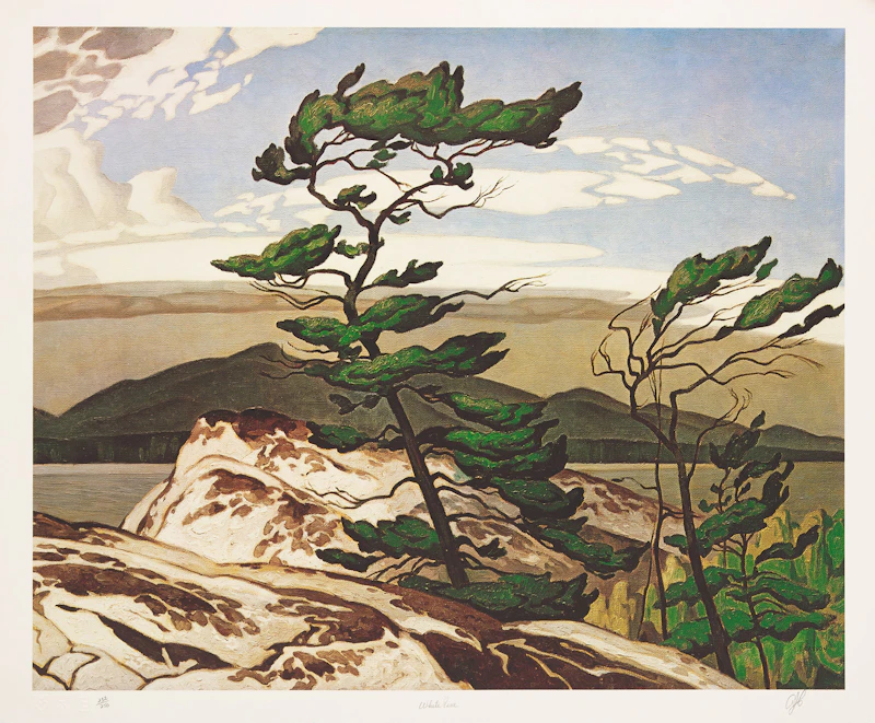 Alfred Joseph Casson, Ontario: 24 Colour Prints housed in the original cherry wood box, twenty-four photolithographic reproductions - view 14