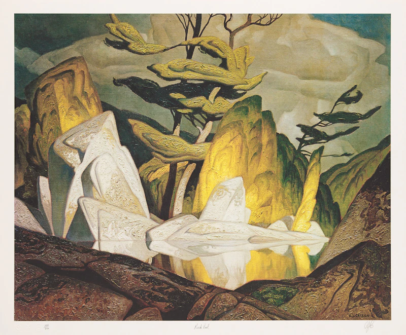 Alfred Joseph Casson, Ontario: 24 Colour Prints housed in the original cherry wood box, twenty-four photolithographic reproductions - view 16