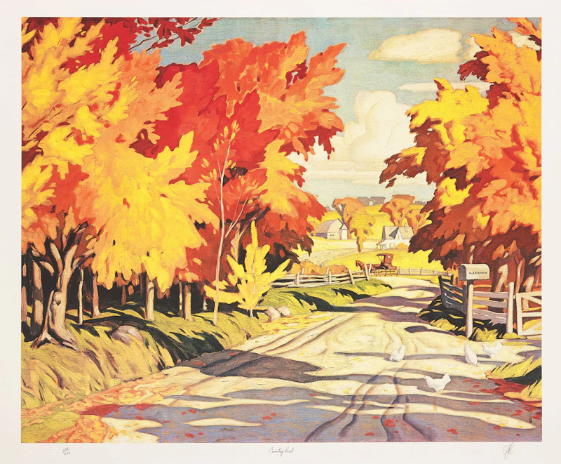 Alfred Joseph Casson, Ontario: 24 Colour Prints housed in the original cherry wood box, twenty-four photolithographic reproductions - view 19