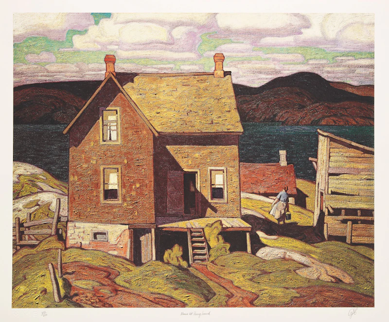 Alfred Joseph Casson, Ontario: 24 Colour Prints housed in the original cherry wood box, twenty-four photolithographic reproductions - view 20