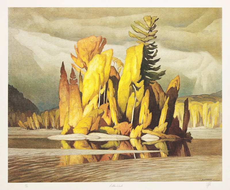 Alfred Joseph Casson, Ontario: 24 Colour Prints housed in the original cherry wood box, twenty-four photolithographic reproductions - view 21