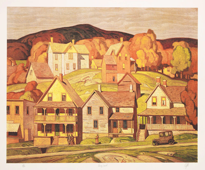 Alfred Joseph Casson, Ontario: 24 Colour Prints housed in the original cherry wood box, twenty-four photolithographic reproductions - view 23