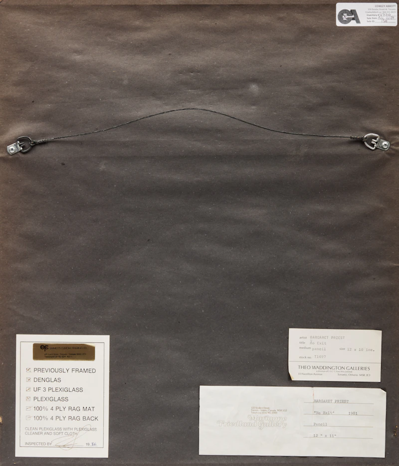 Margaret Priest, No Exit, graphite, 1981 - view 3