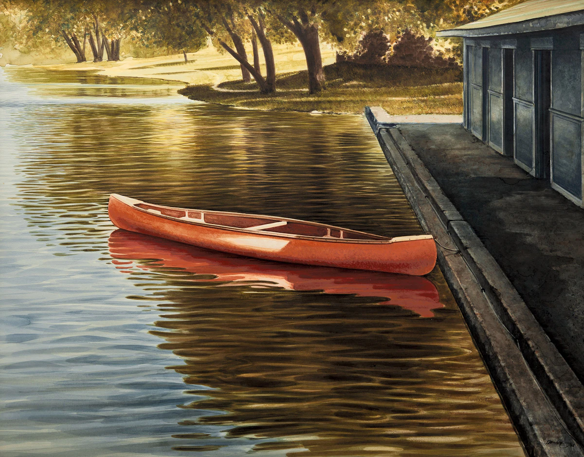 Kenneth Danby, Tethered, watercolour, 1976