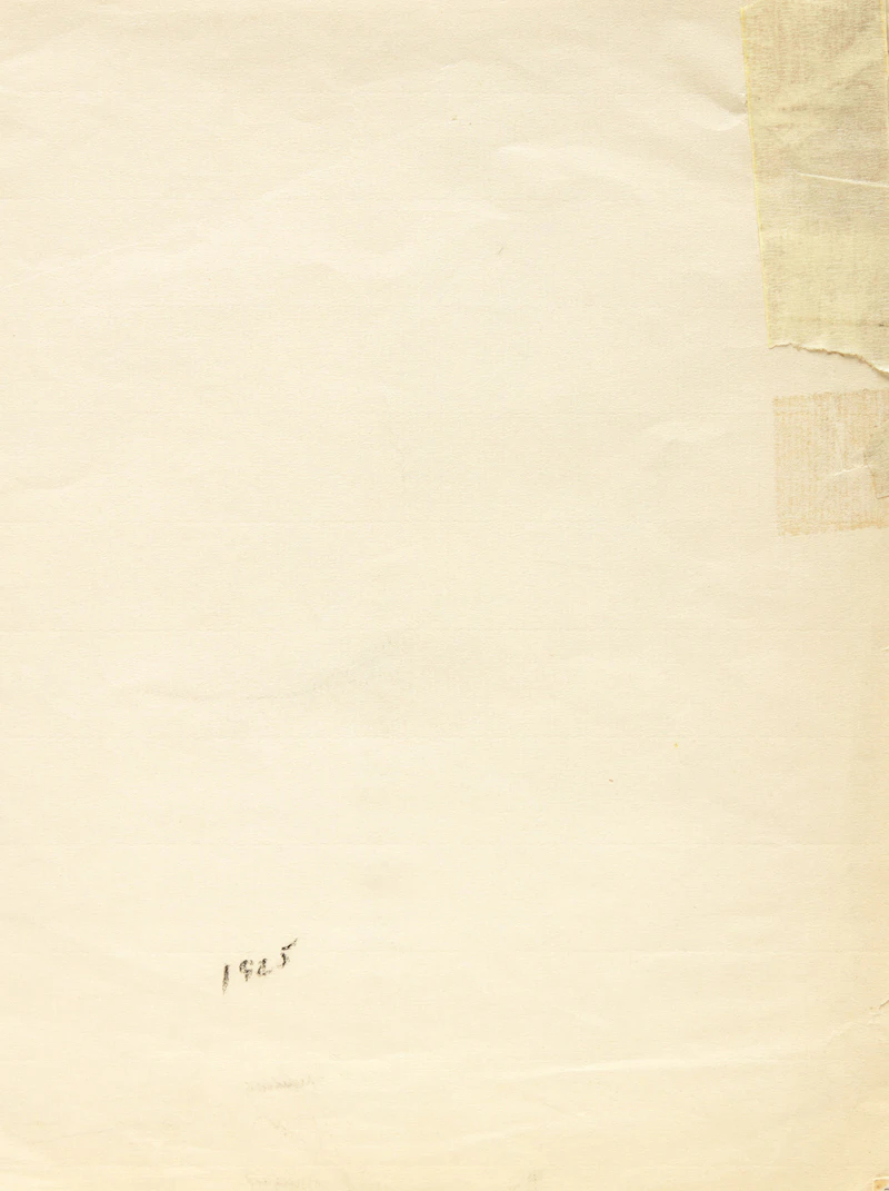 Paul-Émile Borduas, Sketch of a Woman, pencil drawing, 1925 - view 2