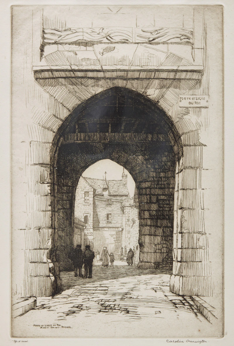 Porte et Logis du Roi, Mont Saint-Michel; La Cathédrale d'Anvers by Caroline Helena Armington