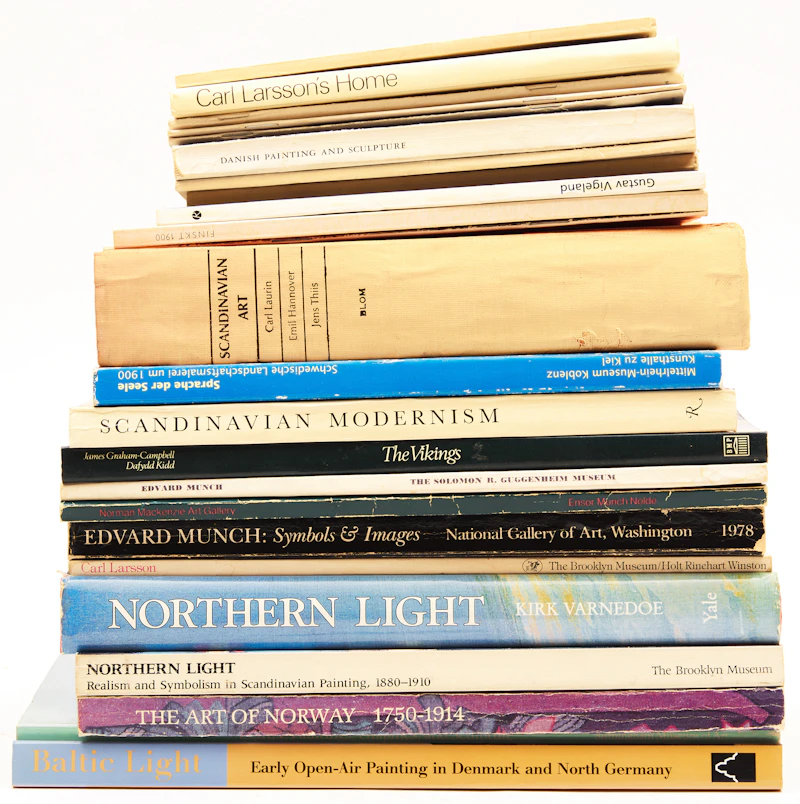 Books and Reference, A Selection of Twenty-Four Scandinavian Art Books, 24 books
