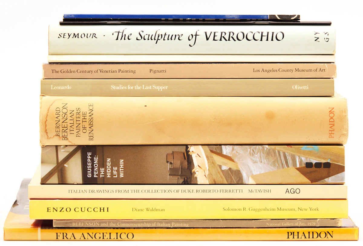 Books and Reference, A Selection of Twelve Italian Artist Reference Books, 12 books