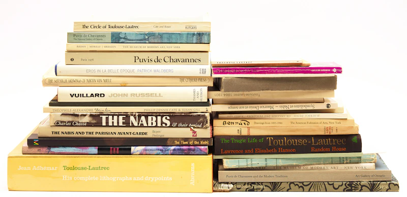 Books and Reference, A Selection of Thirty-Four French and Italian Artist Reference Books, 34 books