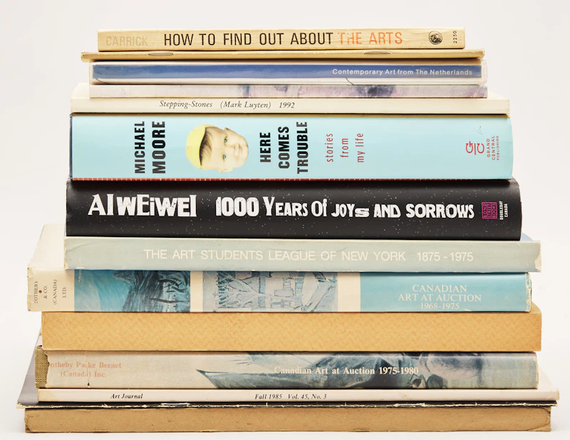 Books and Reference, A Selection of Fifteen Art Reference Catalogues and Journals, 15 books