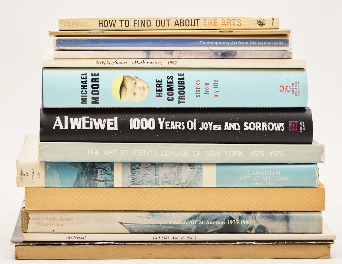 Books and Reference, A Selection of Fifteen Art Reference Catalogues and Journals, 15 books