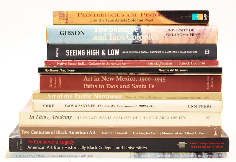 Books and Reference, A Selection of Thirteen Artist Reference Books on American Visual Culture, 13 books