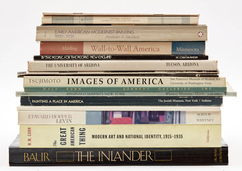 Books and Reference, A Selection of Seventeen American Artist Reference Books, 17 books