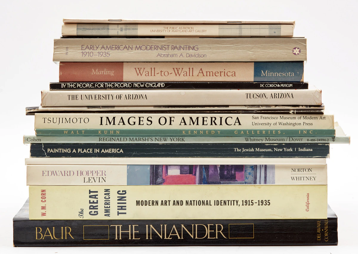 Books and Reference, A Selection of Seventeen American Artist Reference Books, 17 books