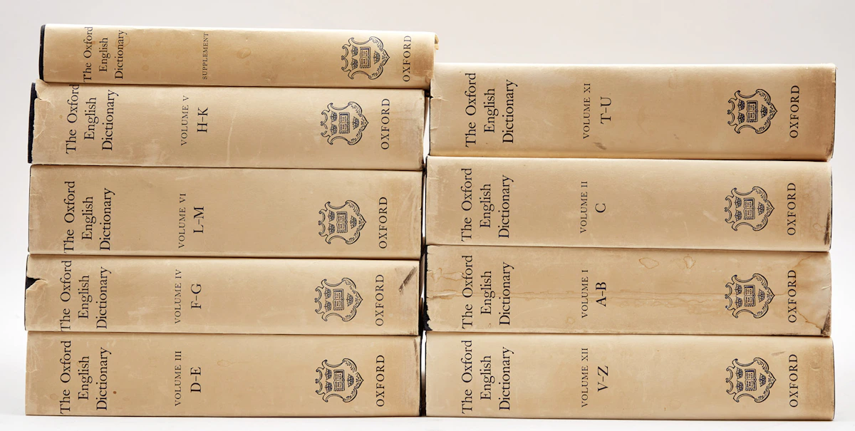 Books and Reference, The Oxford English Dictionary: Volumes I-VI, 9 books