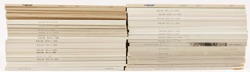 Books and Reference, A Collection of 38 RACAR Books From 1974 to 1997, 38 books