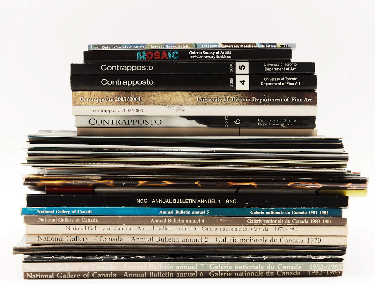 Books and Reference, A Selection of Fifty-Six Canadian Art Journals and Pamphlets, 56 journals and pamphlets