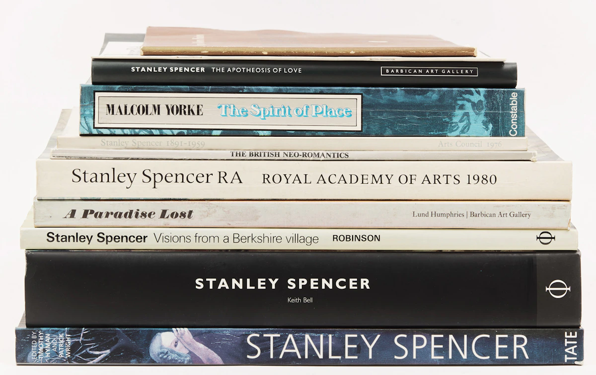 Books and Reference, A Selection of Eleven British Art Reference Books on Neo-Romanticism and Stanley Spencer, 11 books