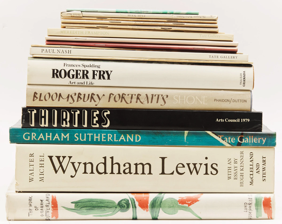 Books and Reference, A Selection of Eighteen British Artist Reference Books, 18 books