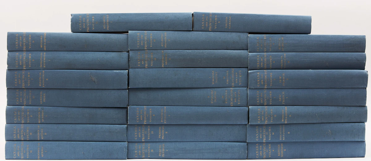Books and Reference, Twenty-Three Volumes of Canada and Its Provinces, 23 books, 1913