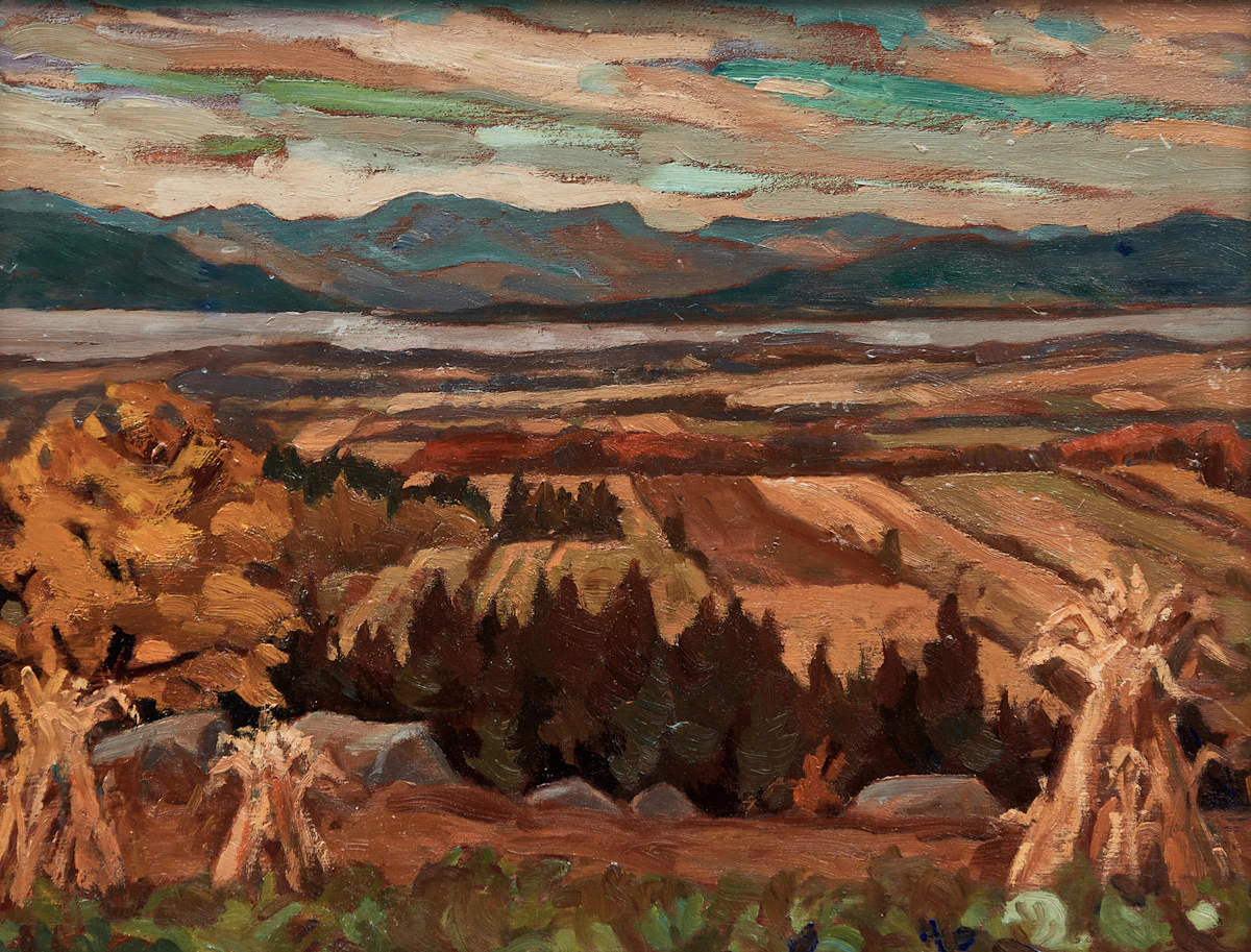 Frederick Grant Banting, Baie St. Paul, 1935, oil on board