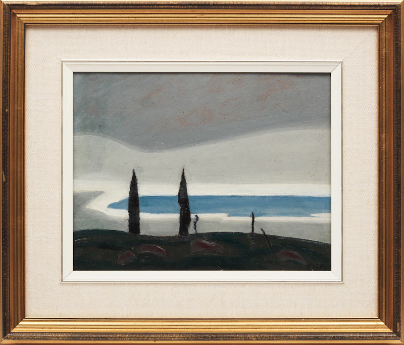 Frederick Grant Banting, Landscape with Trees, oil on board - view 2
