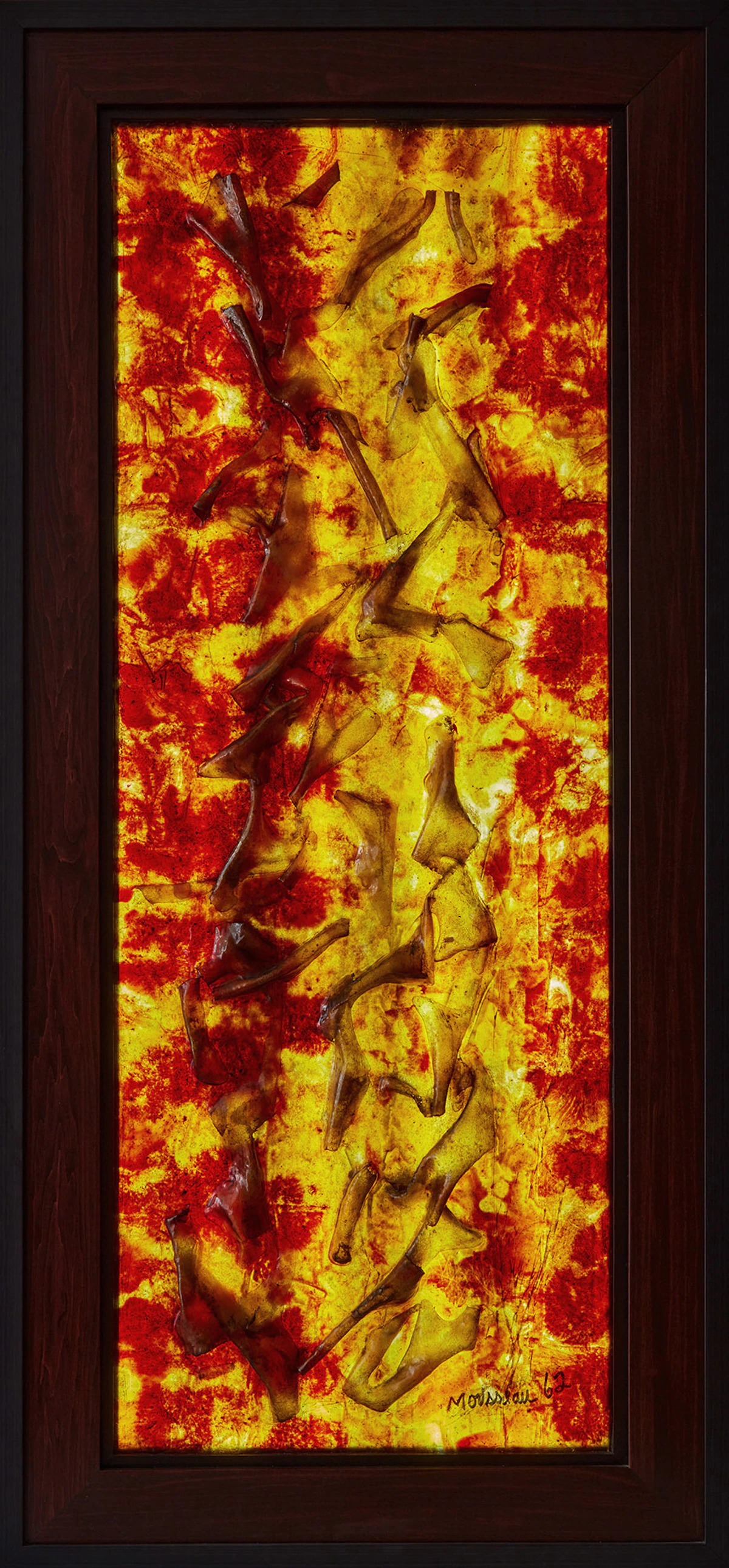 Jean-Paul Mousseau, Panneau, fibreglass and coloured polyester resin lightbox, 1962