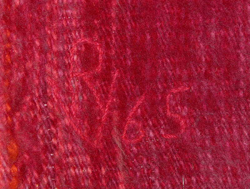 Mariette Rousseau-Vermette, Violet dans le rouge, wool tapestry, 1965 - view 3