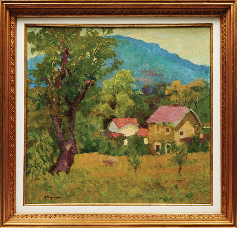 Randolph Stanley Hewton, Summer Landscape, double-sided oil on canvas - view 2