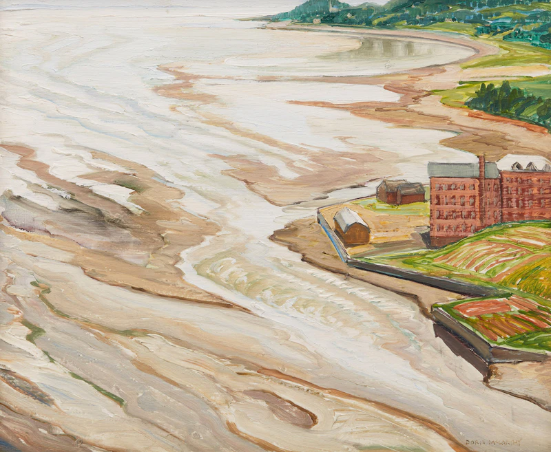 Doris Jean McCarthy, Murray Bay, P.Q., oil on panel