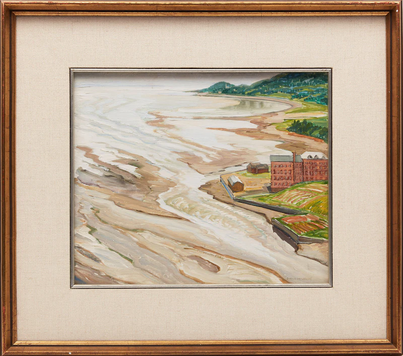 Doris Jean McCarthy, Murray Bay, P.Q., oil on panel, 1947 - view 2