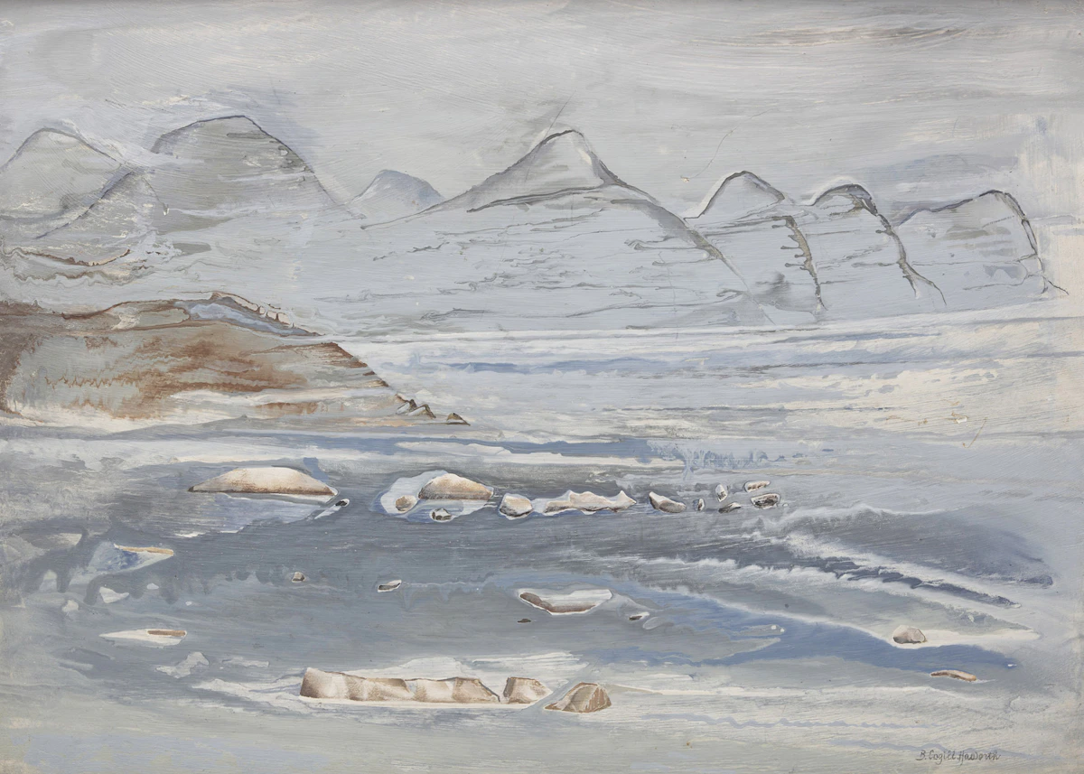 Bobs Cogill Haworth, Cape North, C.B., oil on board