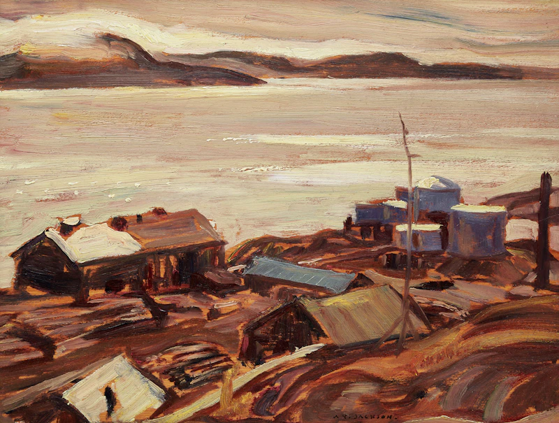 Alexander Young Jackson, Sun and Fog, Great Bear Lake, 1938, oil on board