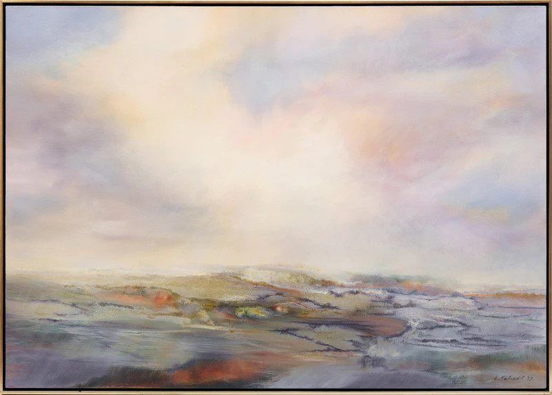 Ernestine Tahedl, Flood Plain, acrylic on canvas, 1993 - view 2