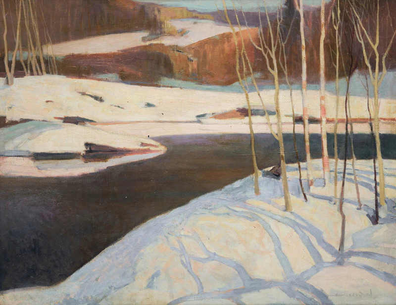 The Gatineau in Early Spring by Frank Charles Hennessey