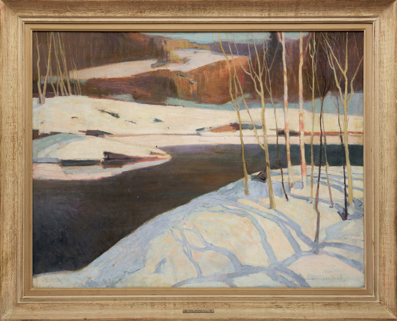Frank Charles Hennessey, The Gatineau in Early Spring, oil on canvas - view 2