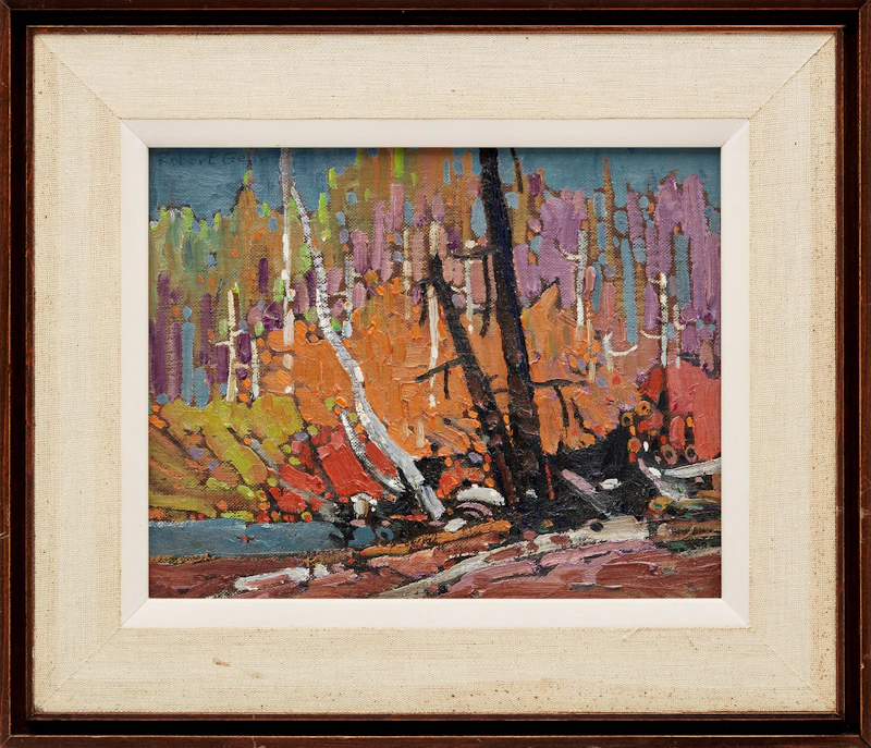 Robert Genn, Bright Paysage, oil on canvas board, 1971 - view 2