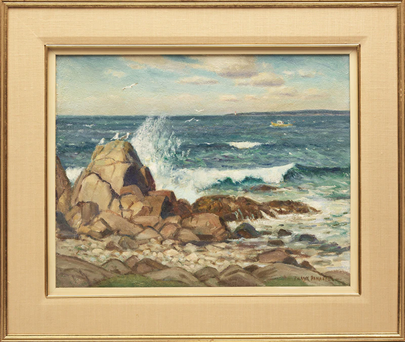 Frank Shirley Panabaker, Shoreline, oil on board - view 2